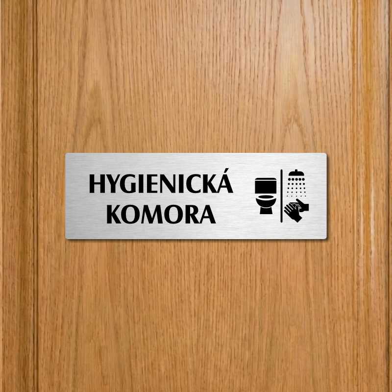 Hygienická komora, 240x79mm, stříbrná popiska 